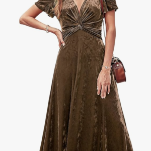 Womens Velvet Maxi Dress 2026